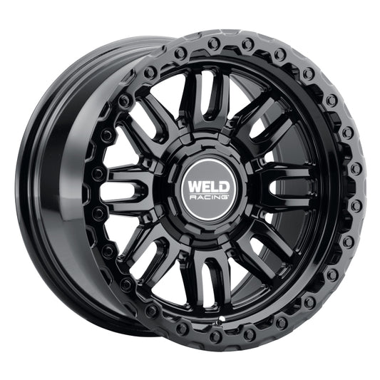 Weld Off-Road Swift 17x9in - 5x114.3 / 5x127 BP - ET-12 - 78.1mm CB - Gloss Black Wheel & Ring