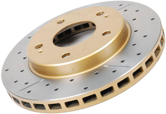 DBA 02-09 Subaru WRX STi/2017 BRZ w/Perf Pkg. 10 Hole Front Drilled & Slotted Street Series Rotor