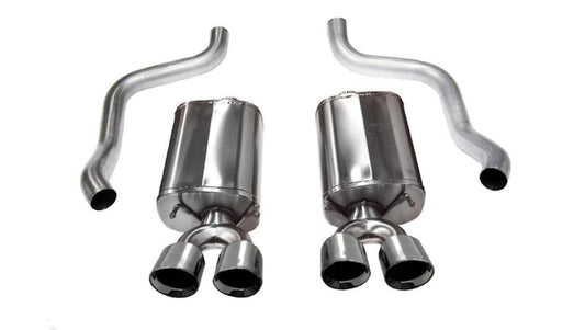 Corsa 2006-2013 Chevrolet Corvette C6 Z06 7.0L V8 Polished Sport Axle-Back Exhaust