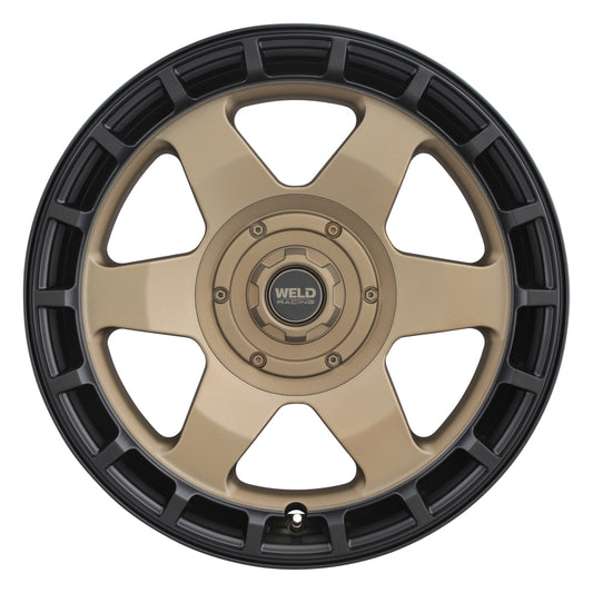 Weld Off-Road Ridge 20x9 - 6x135 / 6x139.7 BP - ET0 - 106.1mm CB - Satin Bronze Wheel (Black Ring)