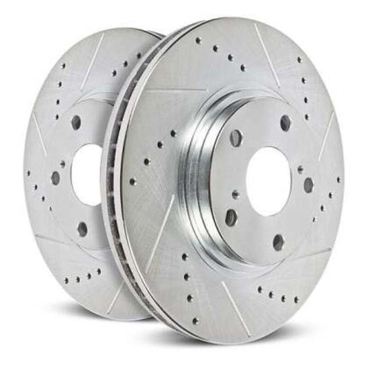 Power Stop 24-25 Ford Mustang Right Front Drilled & Slotted Rotor