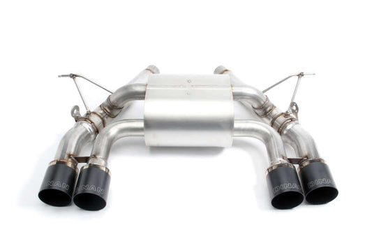 Dinan 15-20 BMW M3/M4 (F80/F82/F83) Free Flow Axleback Exhaust System - Black Tips