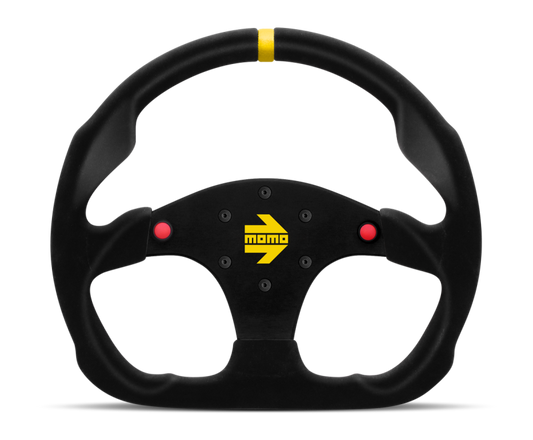 Momo MOD69 Steering Wheel 350 mm - Black Suede/Black Spokes
