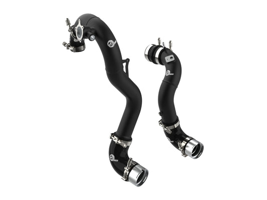 aFe 21-22 Ford Bronco L4-2.3L (t) BladeRunner Alum Hot/Cold Charge Pipe Kit - Black